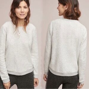 Anthropologie | Dolan | Metallic Shimmer Grey Sweatshirt Size M